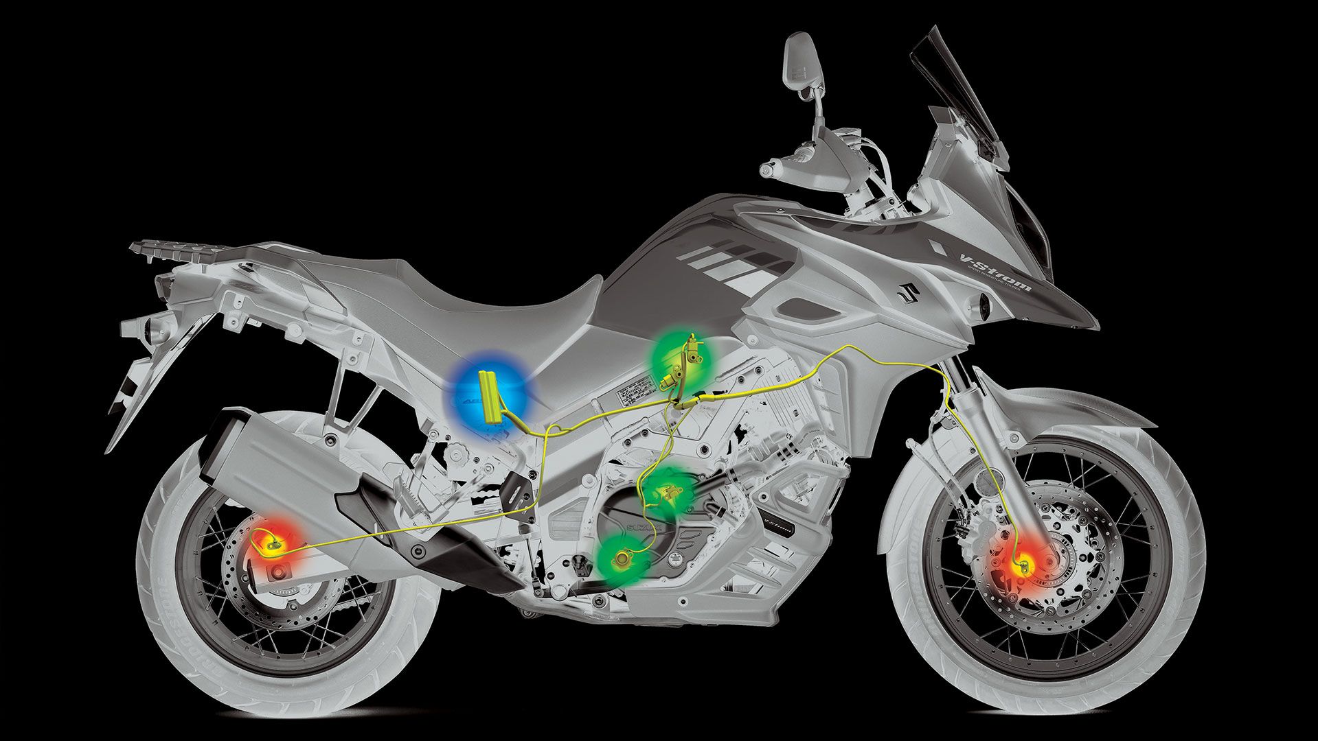 SUZUKI V STROM 650XT Korszerű kipörgésgátló rendszer 41